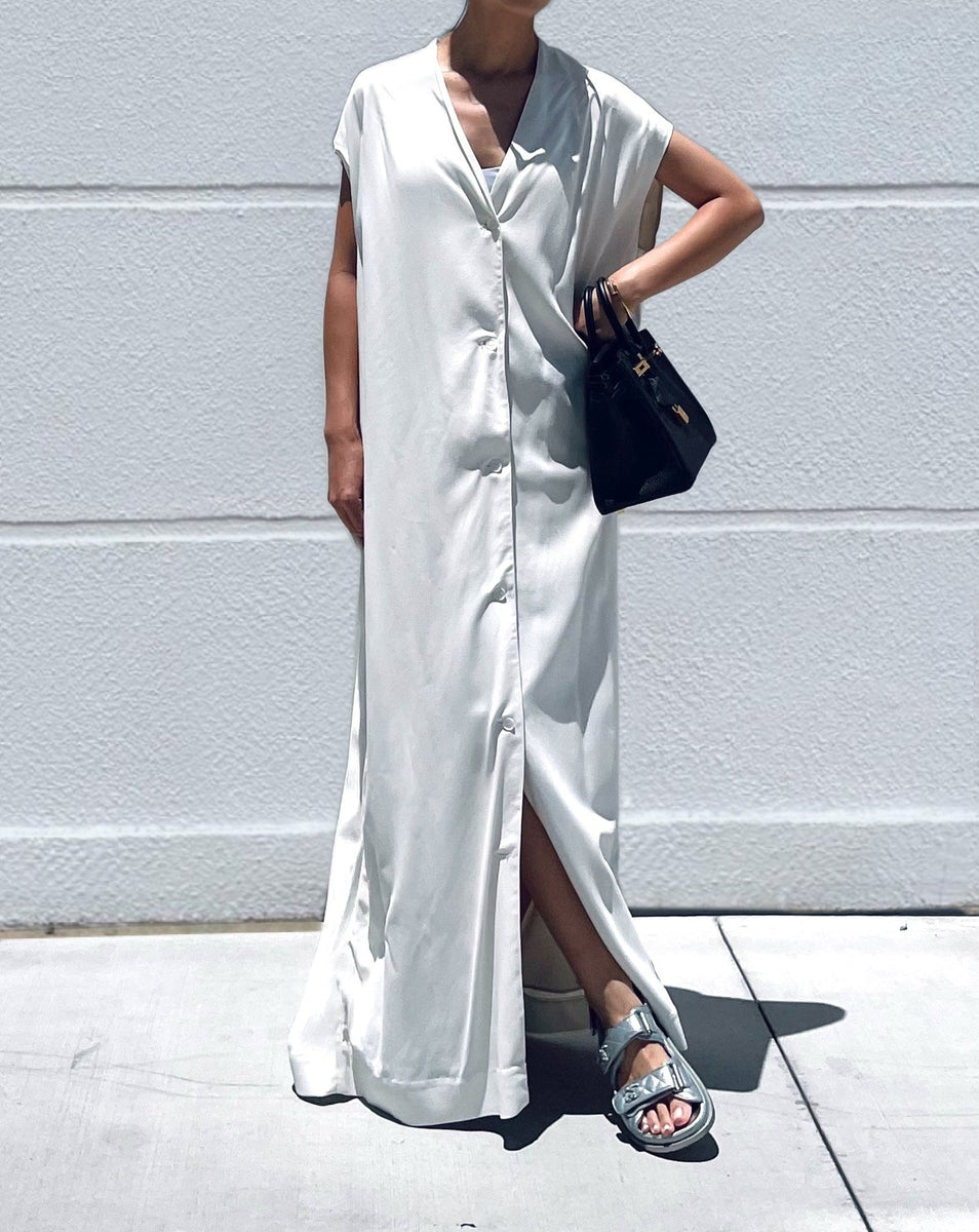 white christmas dresses Sundance Cotton Smocked Maxi Dress | Off white Organic Cotton Dress -  Bohemian Cotton Dress