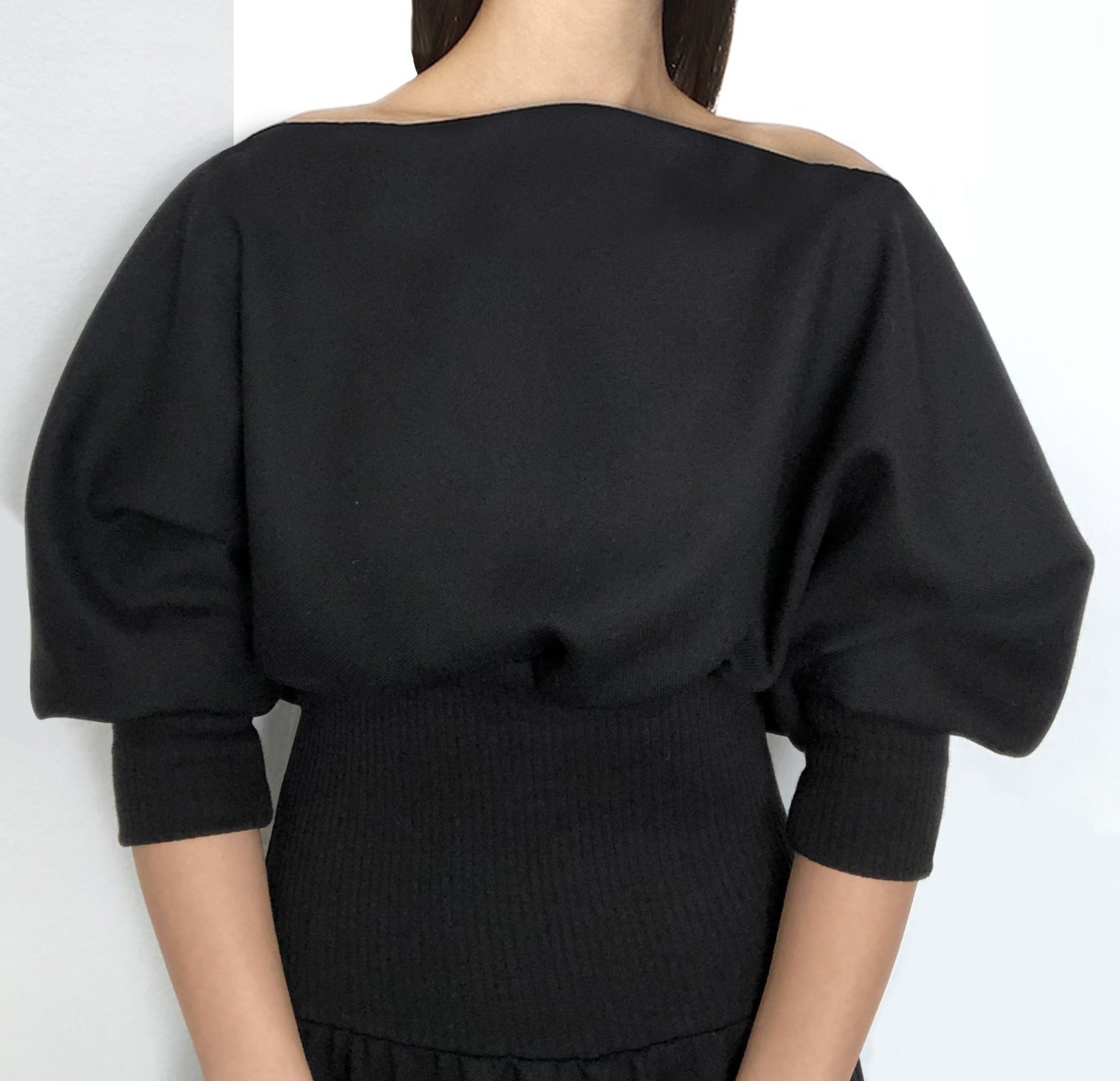 [NEW] Puff-sleeve Elastic Waist Dress - OOTD NEW YORK 10